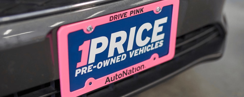 AutoNation 1Price Pre-Owned Vehicles license plate