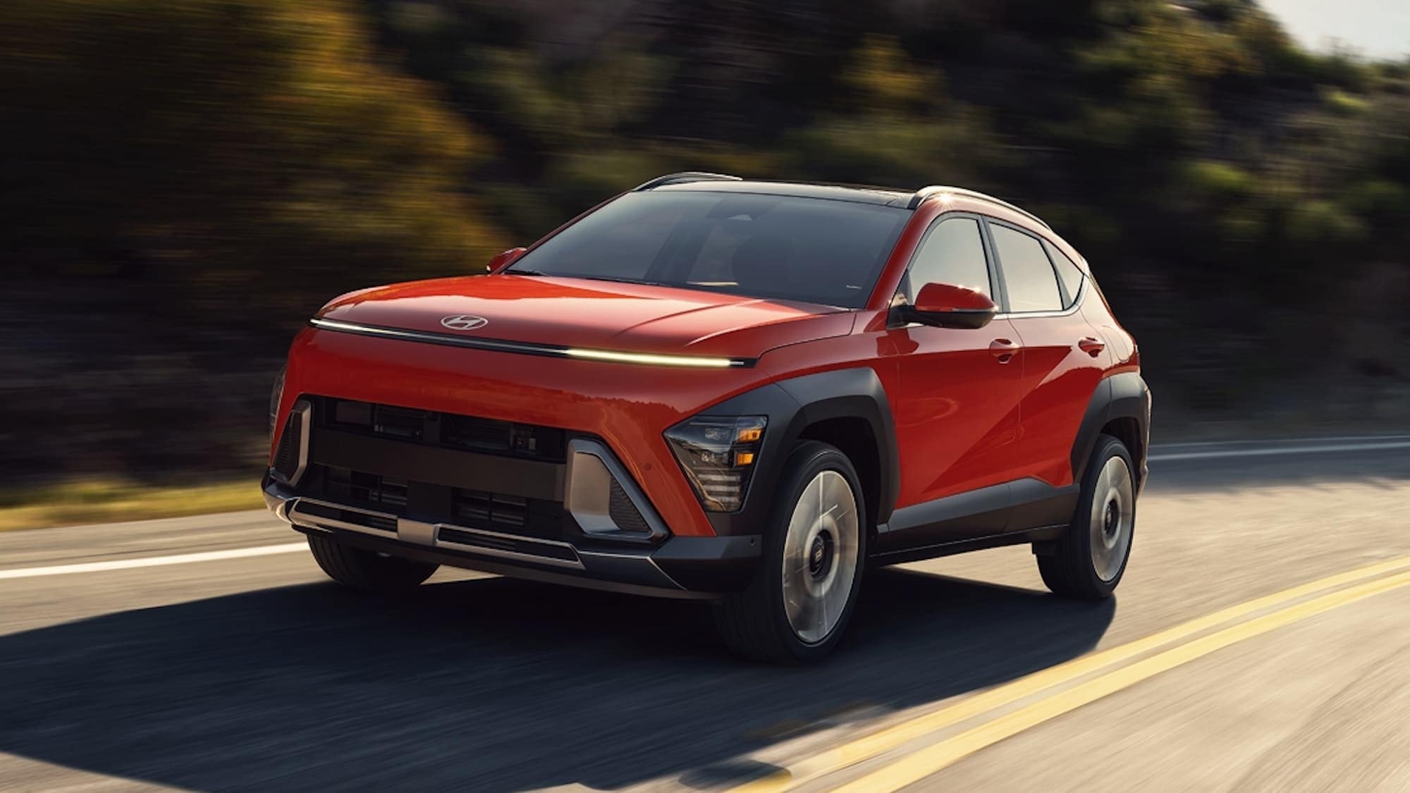 2024 Hyundai Kona front 3/4 view