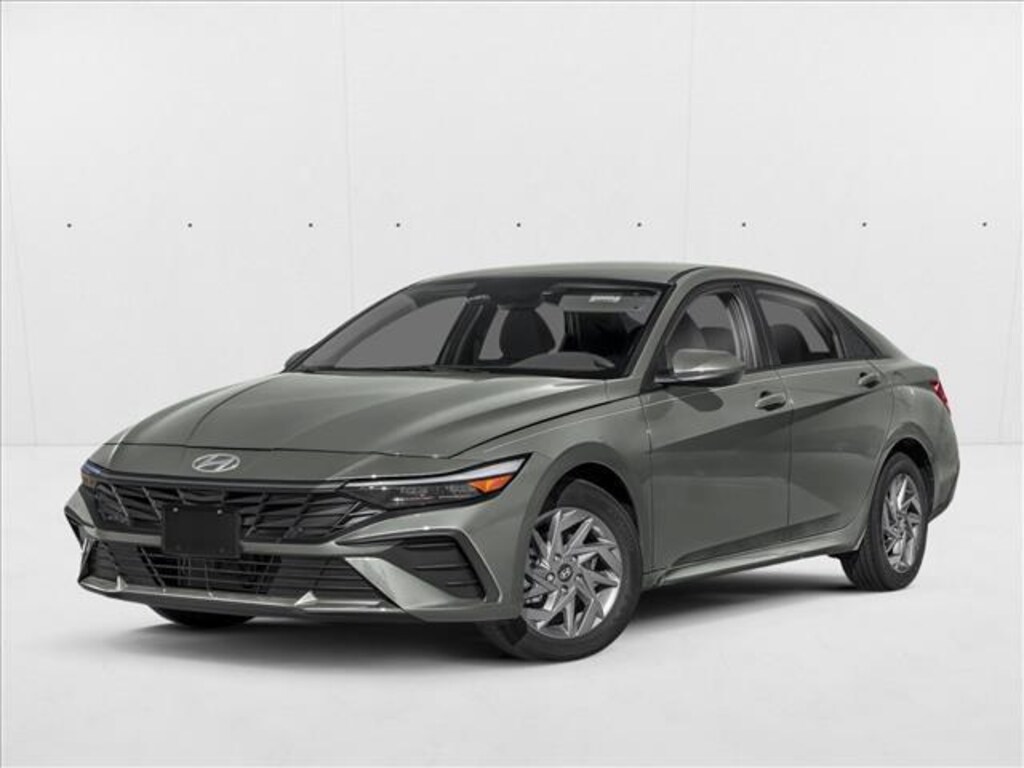 New 2026 Hyundai Elantra Hybrid Blue Sedan