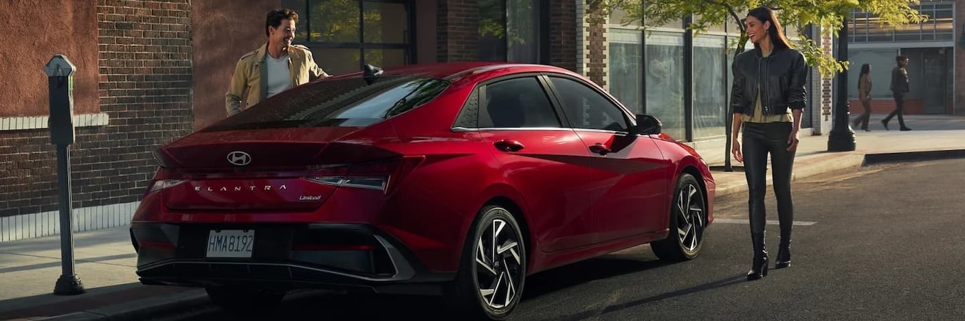 Rear view of a Hyundai Elantra