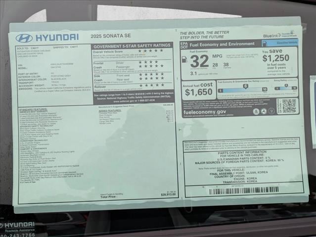 2025 Hyundai Sonata SE - Photo 17