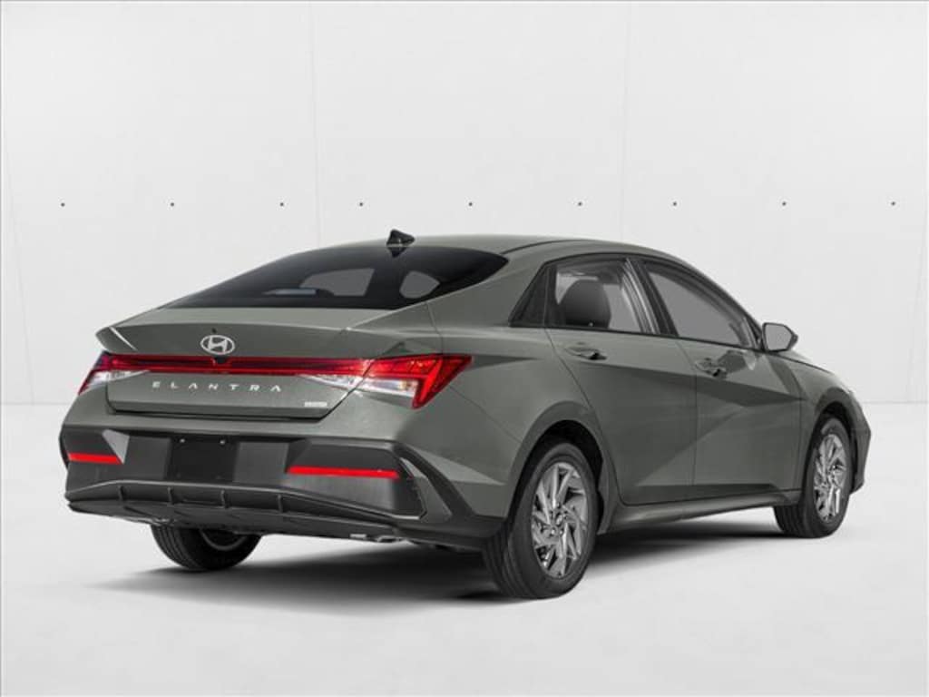 New 2026 Hyundai Elantra Hybrid Blue Sedan