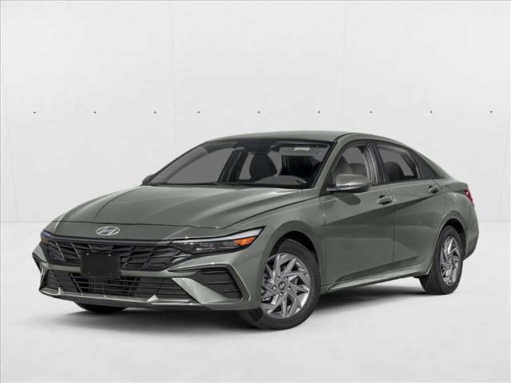 New 2026 Hyundai Elantra Hybrid Blue Sedan