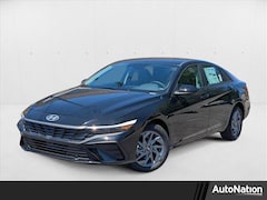 2025 Hyundai Elantra Hybrid Blue Sedan