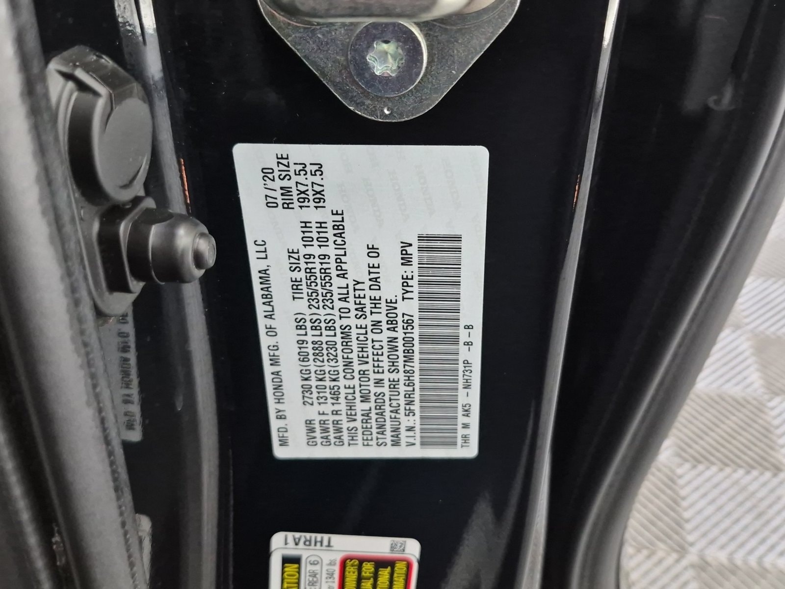 2021 Honda Odyssey Touring - Photo 29