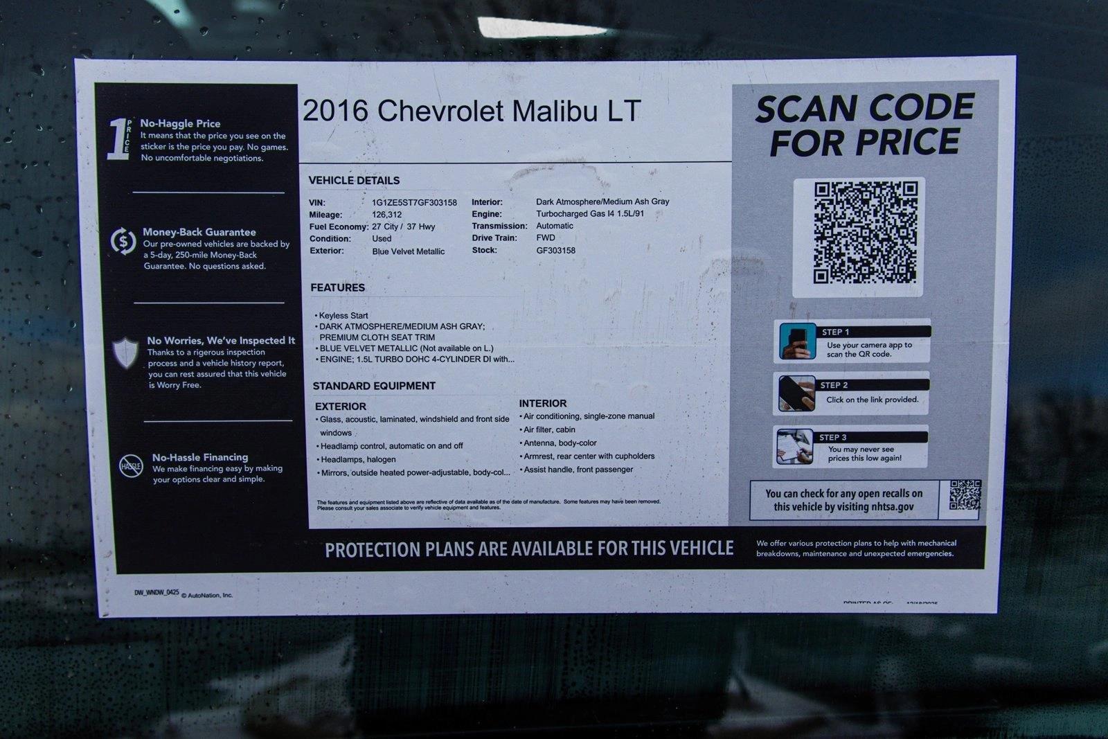 2016 CHEVROLET MALIBU - Image 27