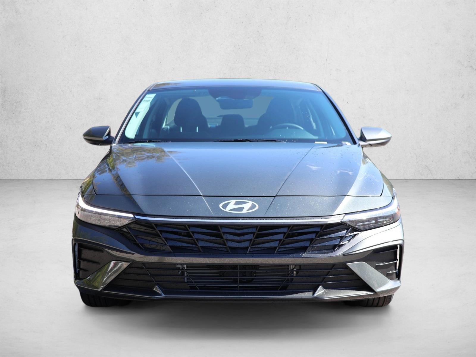 New 2026 Hyundai Elantra Hybrid Blue Sedan
