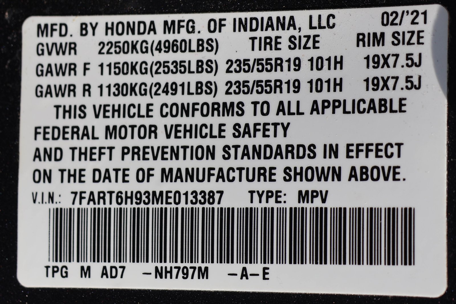 Vehicle thumbnail