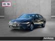 New 2025 Hyundai Elantra Hybrid Blue Sedan