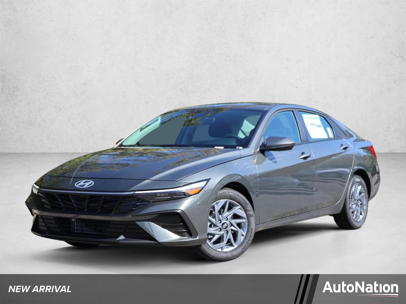 New 2026 Hyundai Elantra Hybrid Blue Sedan