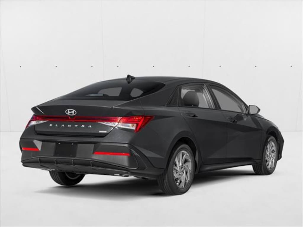 New 2026 Hyundai Elantra Hybrid Blue Sedan