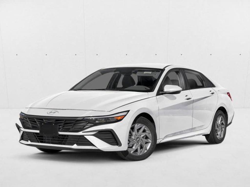 New 2026 Hyundai Elantra Hybrid Blue Sedan