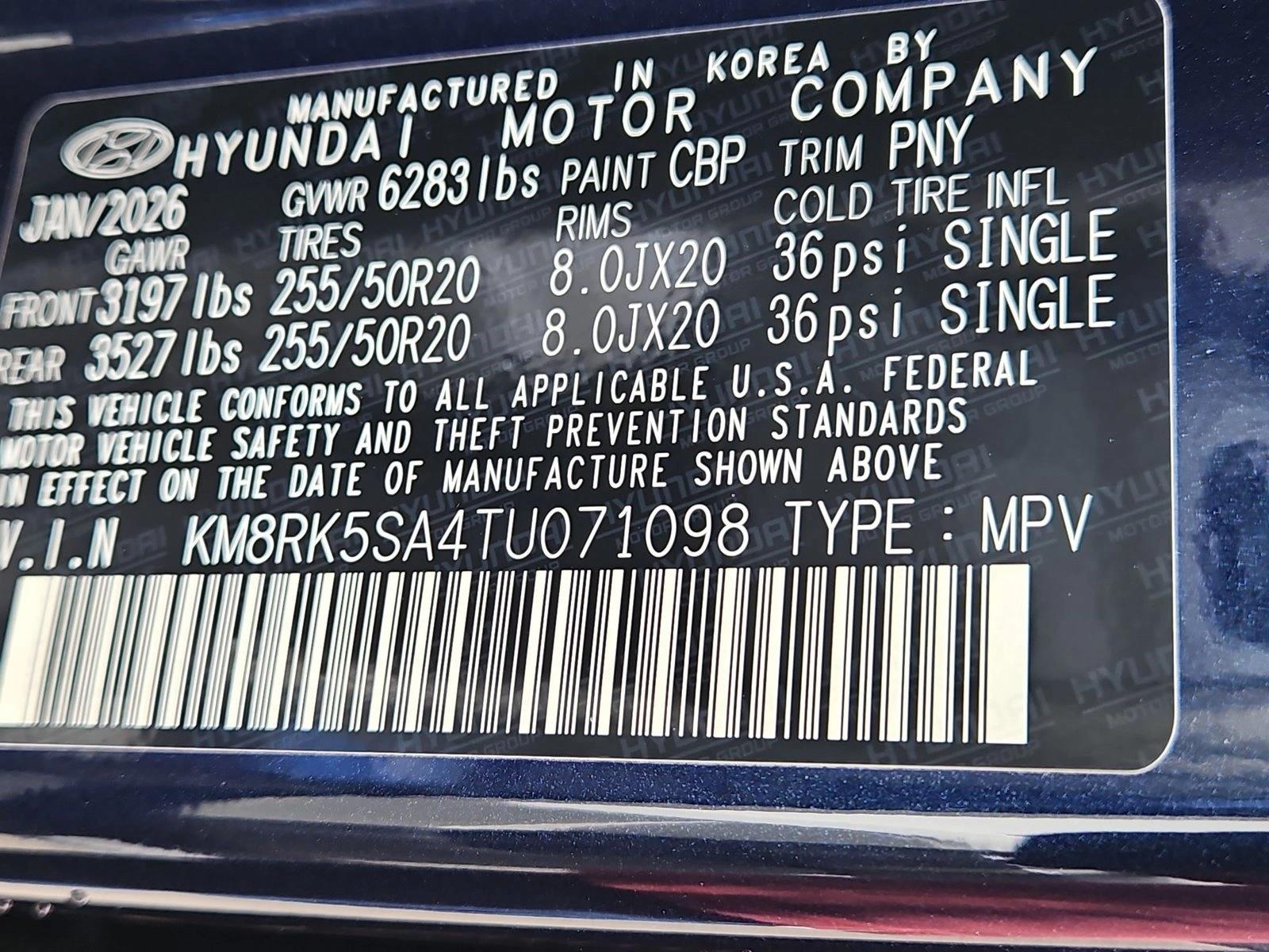 KM8RK5SA4TU071098