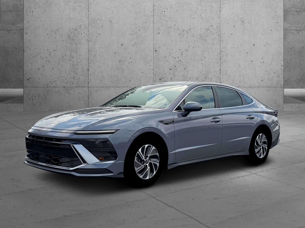 New 2026 Hyundai Sonata Hybrid Blue Sedan