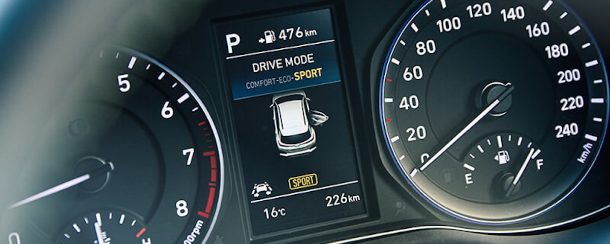Hyundai Drive Mode Instrument Cluster