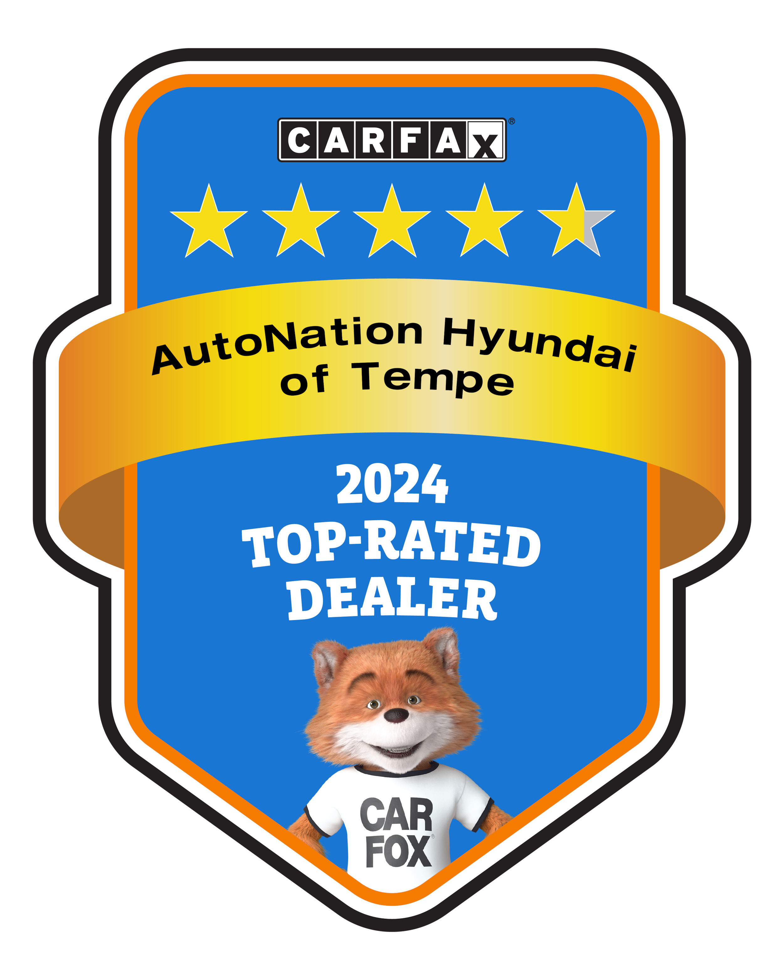 AutoNation Hyundai Tempe CARFAX Top-Rated Dealer badge