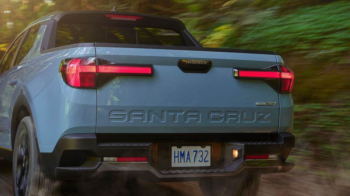 2022 Hyundai Santa Cruz rear taillights