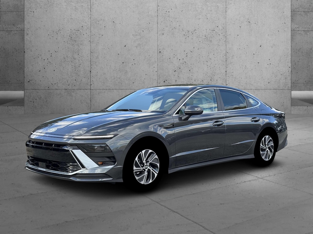New 2026 Hyundai Sonata Hybrid Blue Sedan