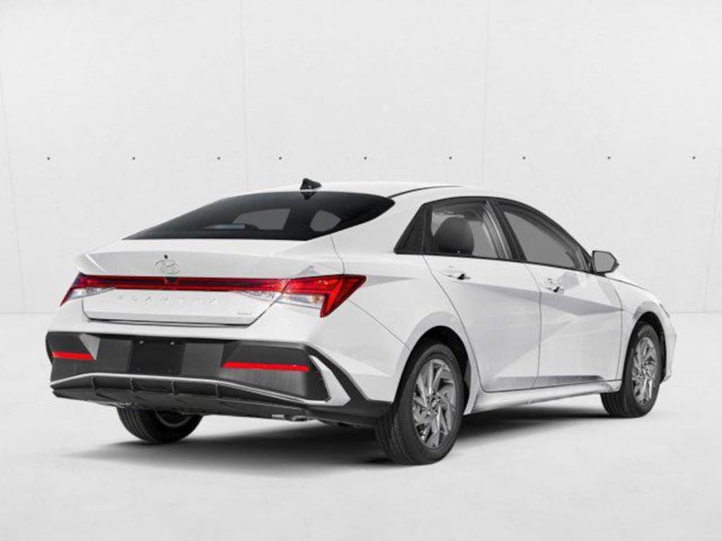 New 2026 Hyundai Elantra Hybrid Blue Sedan