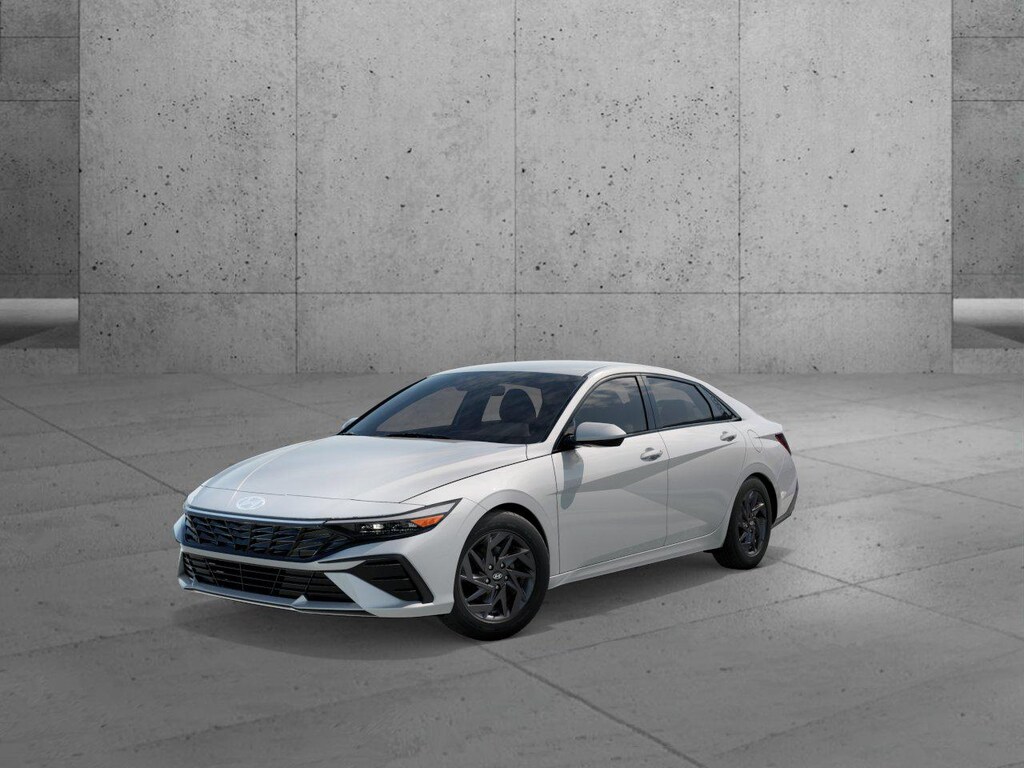 New 2026 Hyundai Elantra Hybrid Blue Sedan