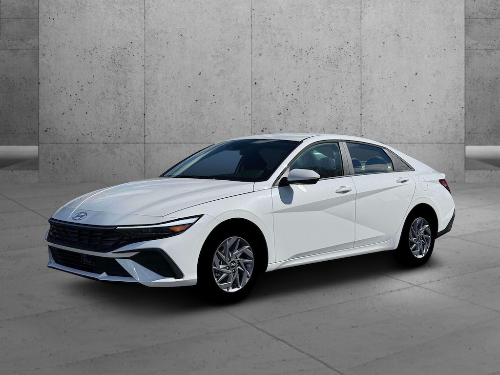 New 2026 Hyundai Elantra Hybrid Blue Sedan