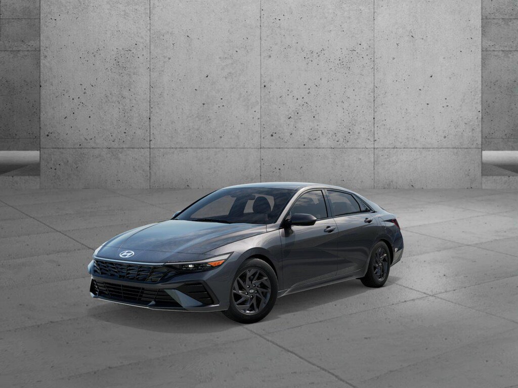 New 2026 Hyundai Elantra Hybrid Blue Sedan