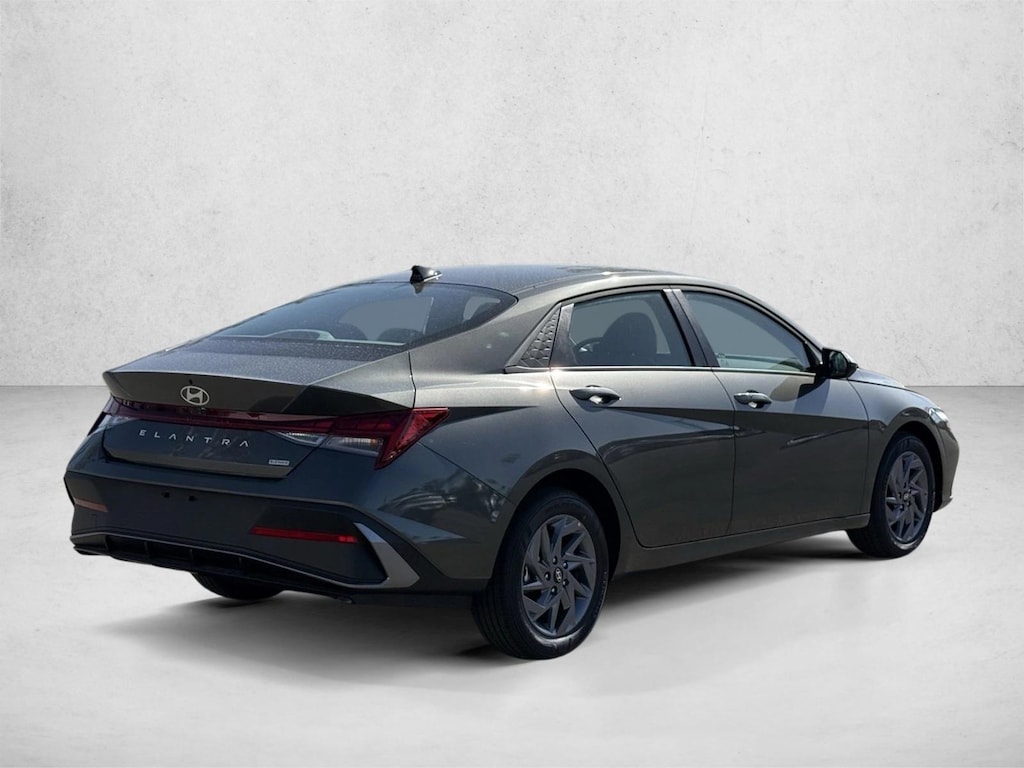 New 2026 Hyundai Elantra Hybrid Blue Sedan