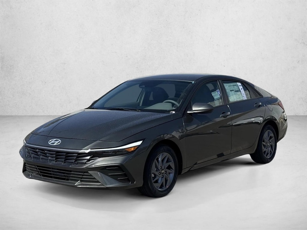 New 2026 Hyundai Elantra Hybrid Blue Sedan