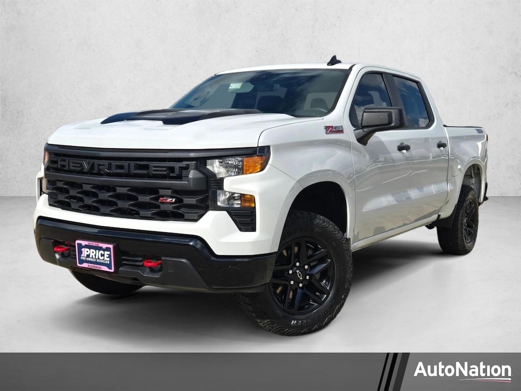 Certified 2023 Chevrolet Silverado 1500 Custom Trail Boss Truck Crew Cab