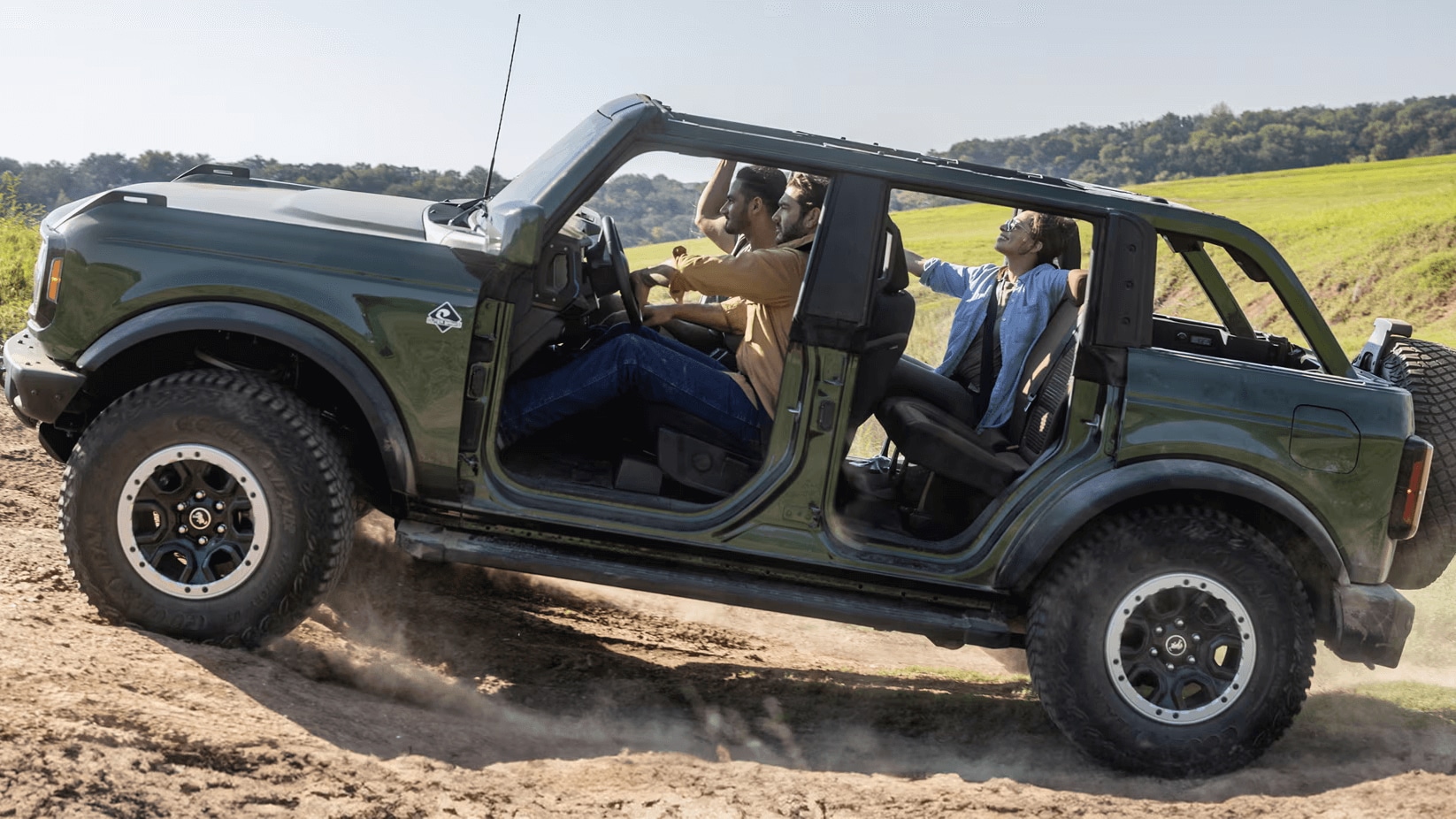Ford Bronco with the four doors removed