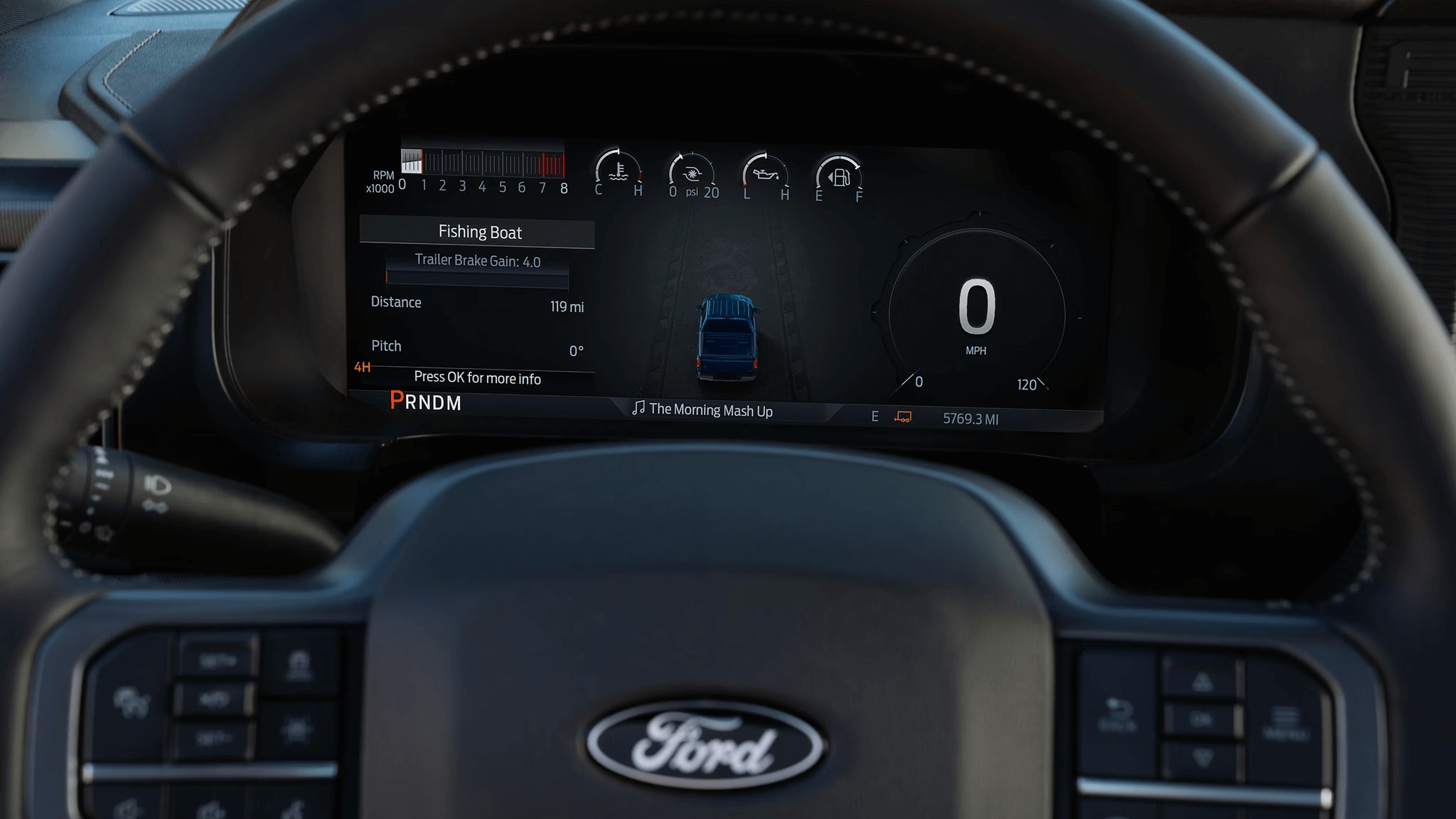 Interior shot of Ford F-150