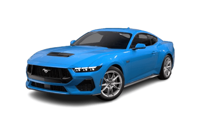 Learn about the exterior colors of the 2025 Ford Mustang 2025 Ford Mustang in Grabber Blue Metallic