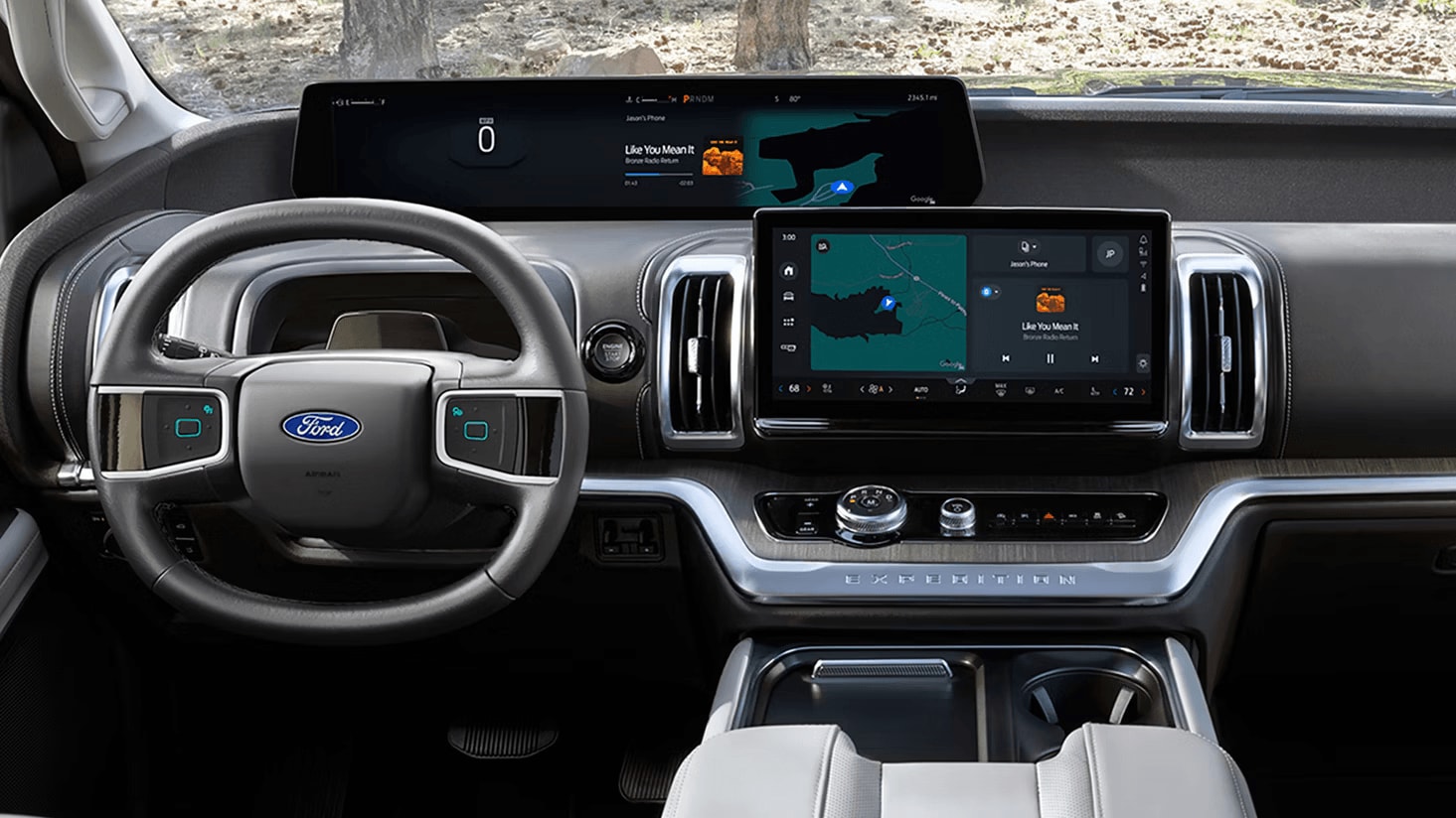 Interior shot of Ford Expedition