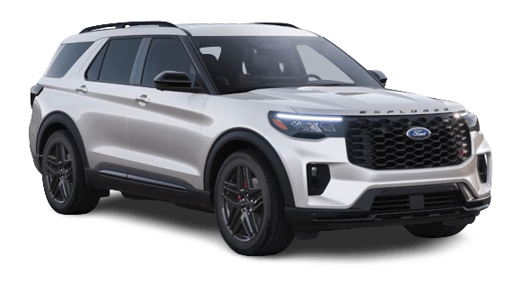 Ford Explorer® in Star White Metallic Tri-Coat