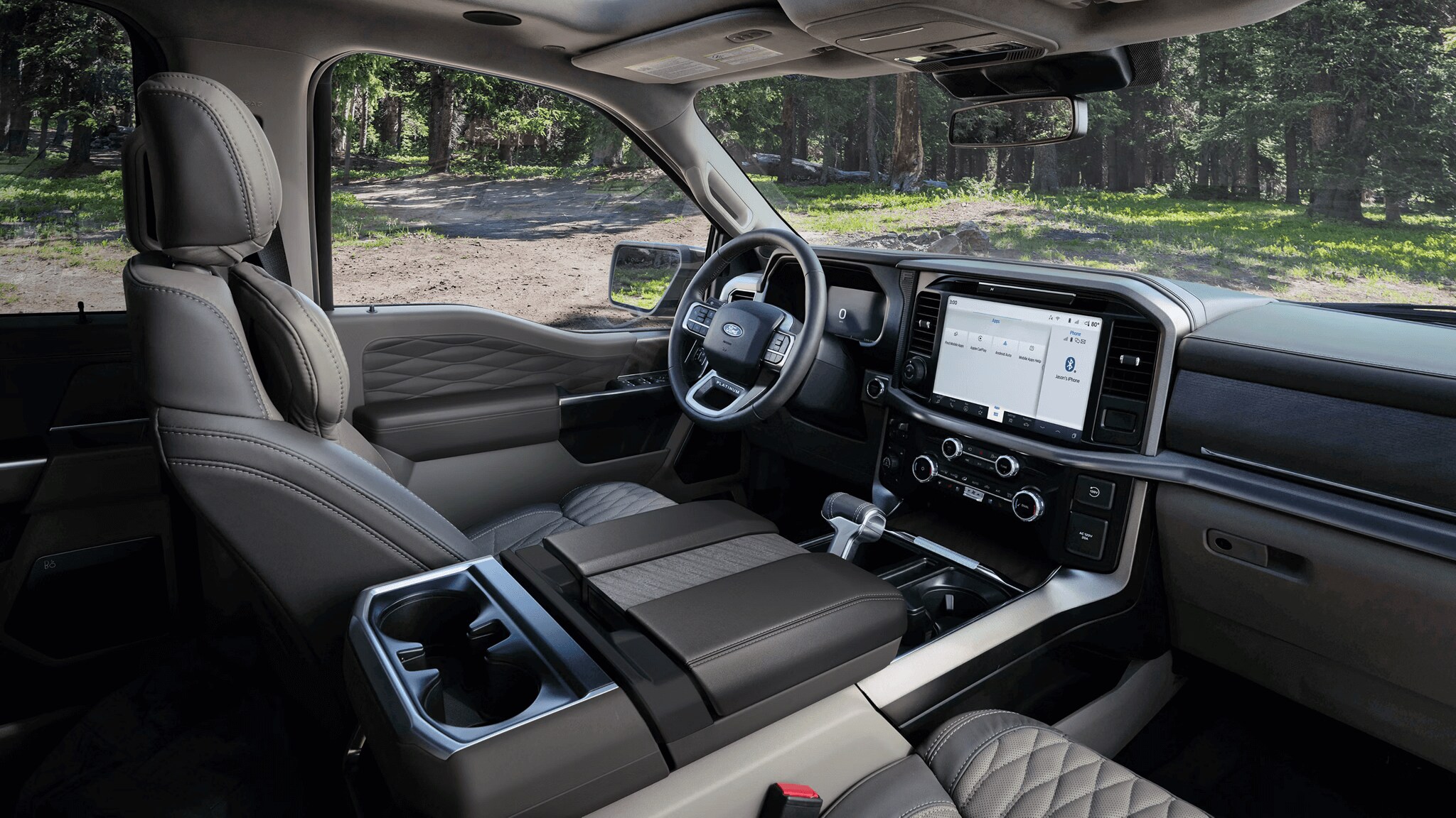 Interior shot of Ford F-150