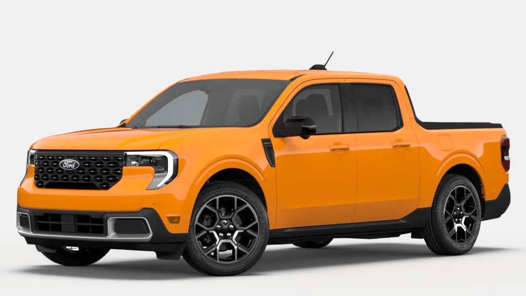 Ford Maverick in Orange Fury