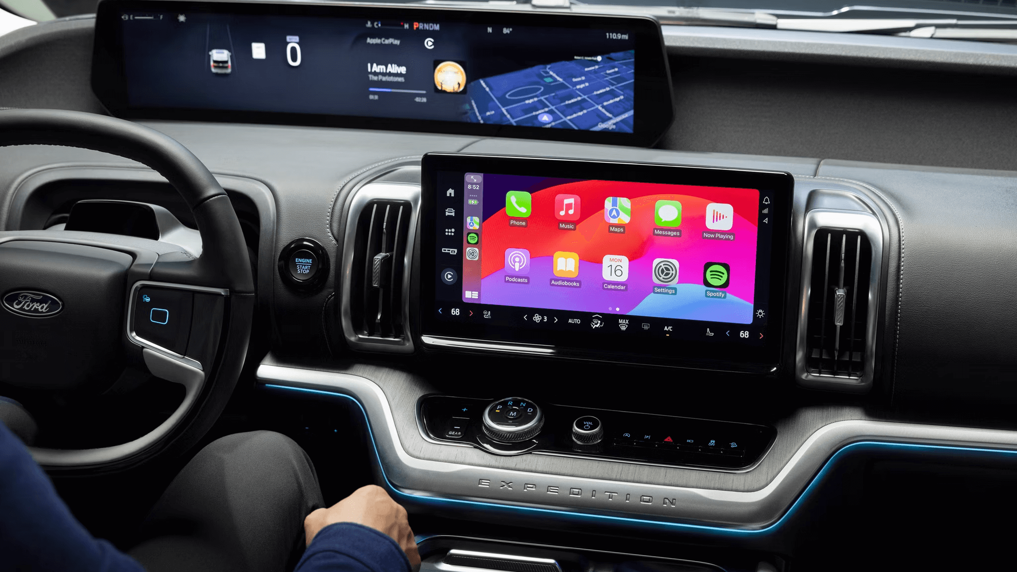 Interior shot of Ford Expedition