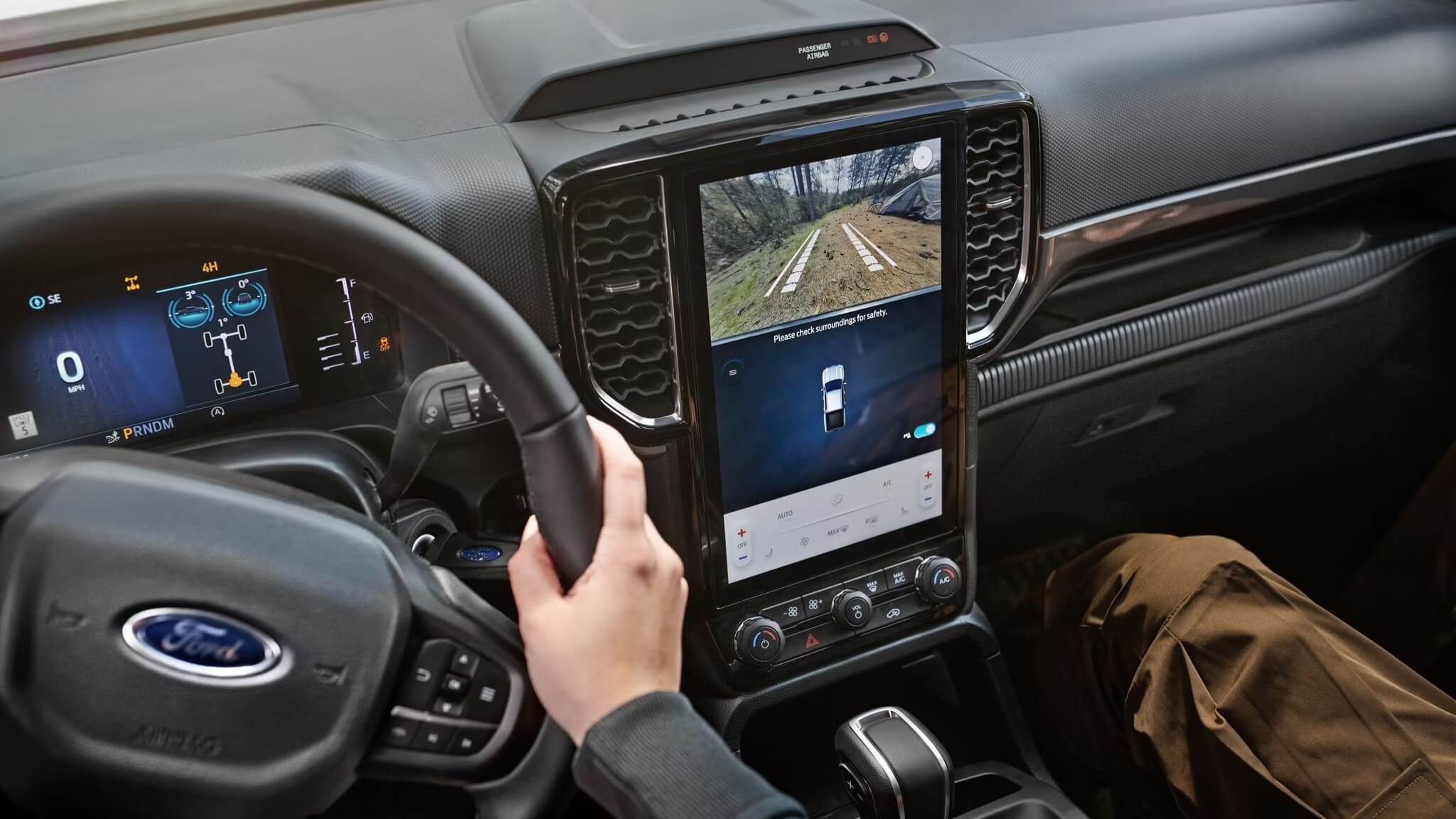 Interior shot of the Ford Ranger