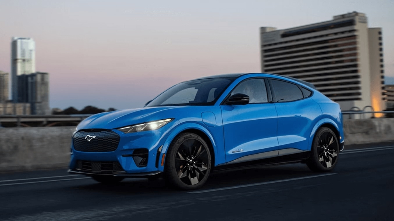 Exterior shot of a Ford Mustang Mach-E