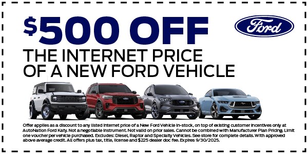 AutoNation Ford Katy Walmart Cypress Coupon