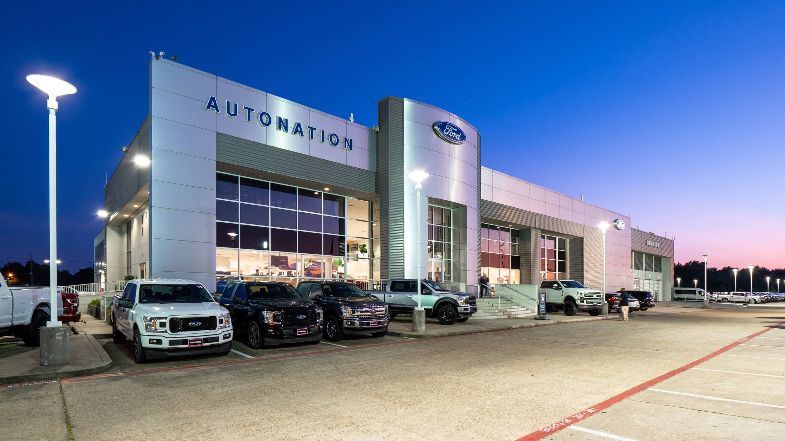 Exterior shot of AutoNation Ford Katy dealership