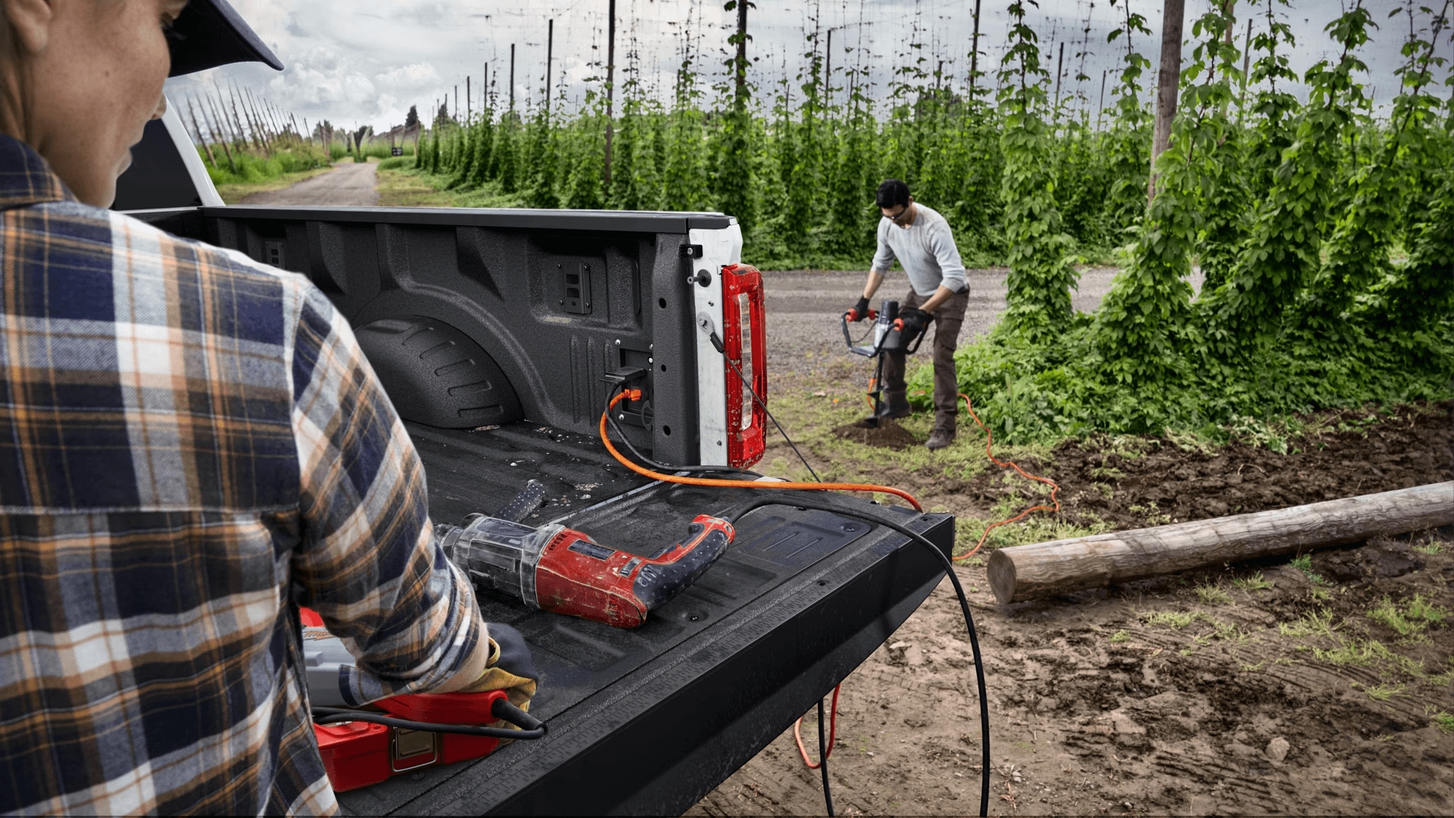 Interior shot of the Ford Super Duty F-350