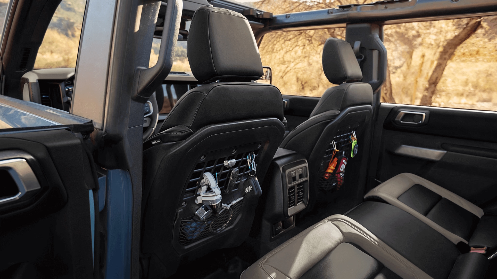 Interior shot of the Ford Bronco