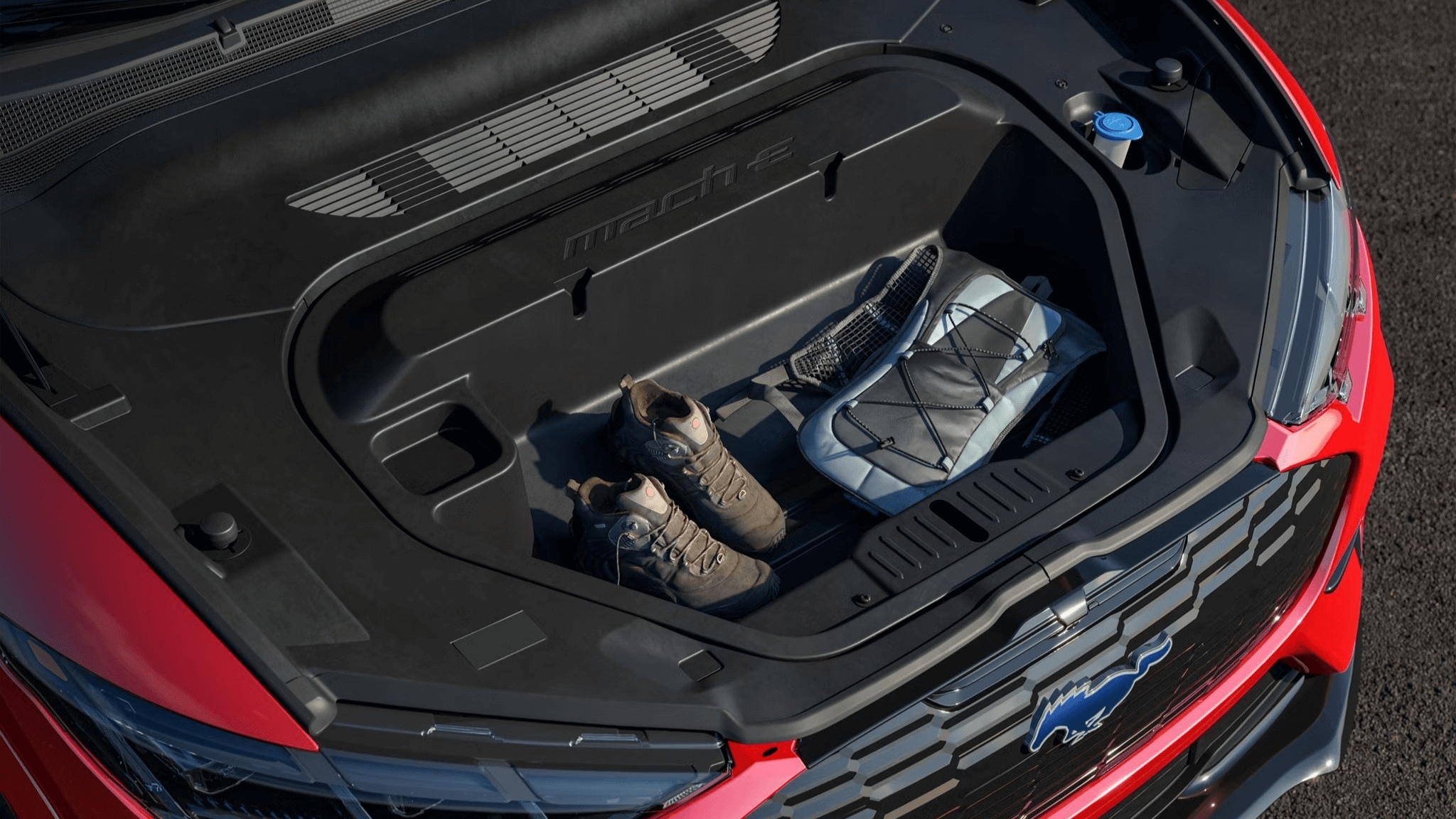 Interior shot of the Ford Mustang Mach-E