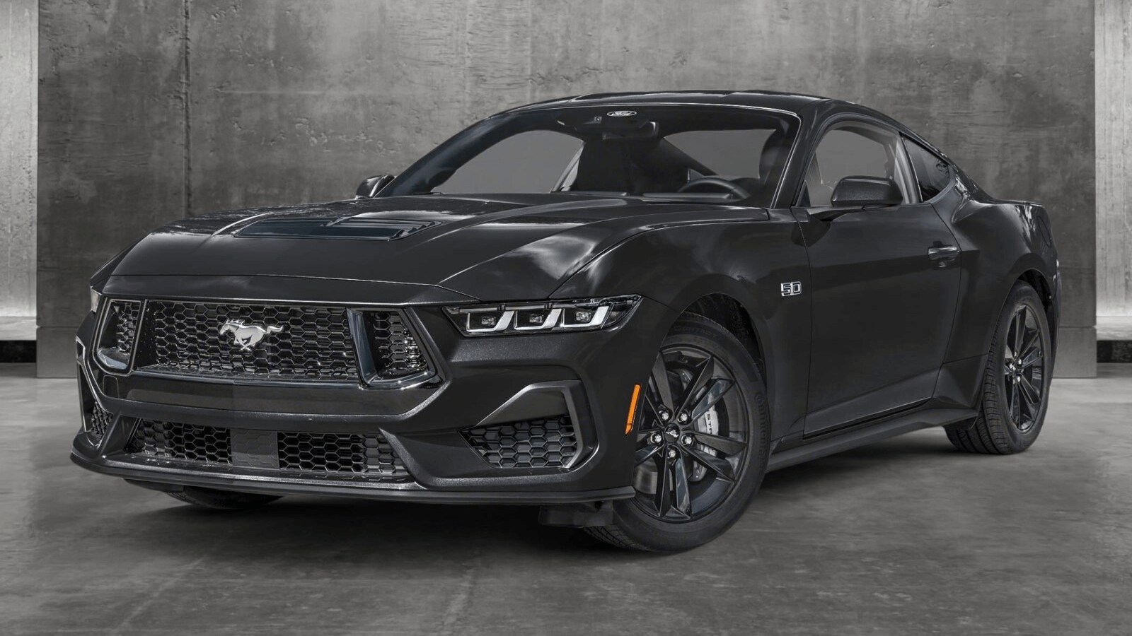 Ford Mustang in Shadow Black