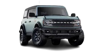A Ford Bronco Badlands in the color carbonized gray