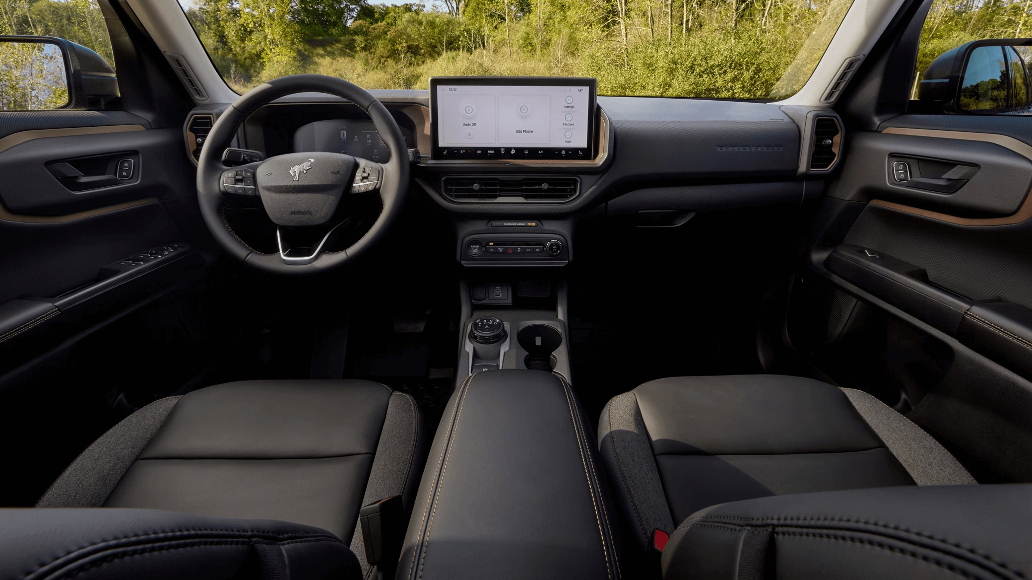 Interior shot of the Ford Bronco Sport