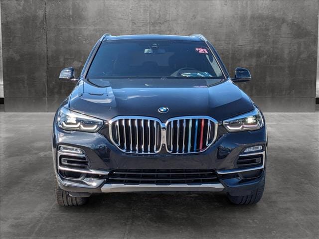 Used 2021 BMW X5 40i with VIN 5UXCR4C04M9G93048 for sale in Margate, FL