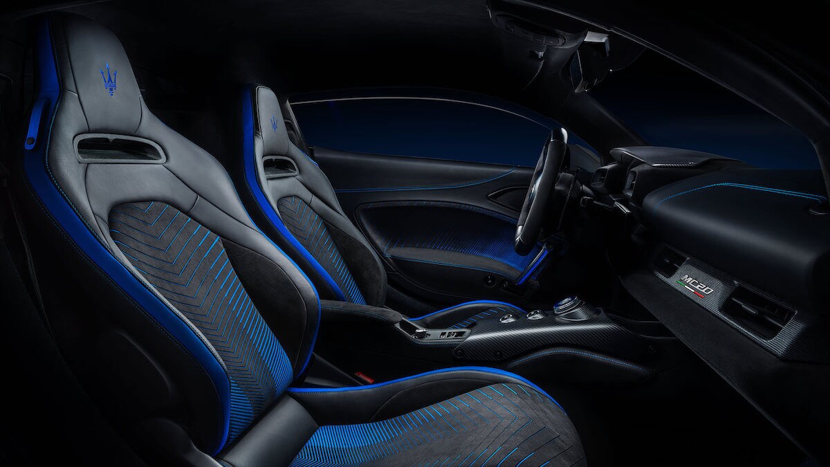 Maserati MC20 interior view