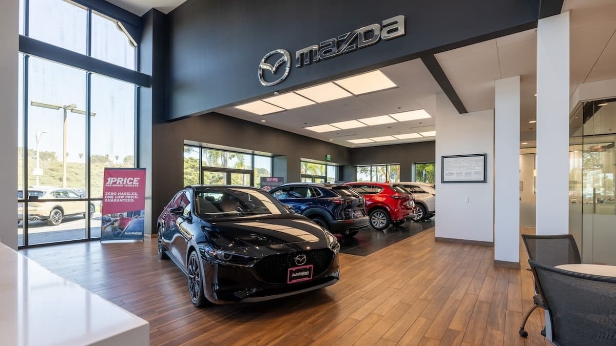 New Mazda vehicles for sale in the showroom at AutoNation Mazda Carlsbad